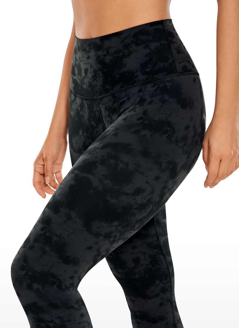 CRZ YOGA Butterluxe Damen High Waist Sport Leggings- 64cm Der Rauchtintennebel