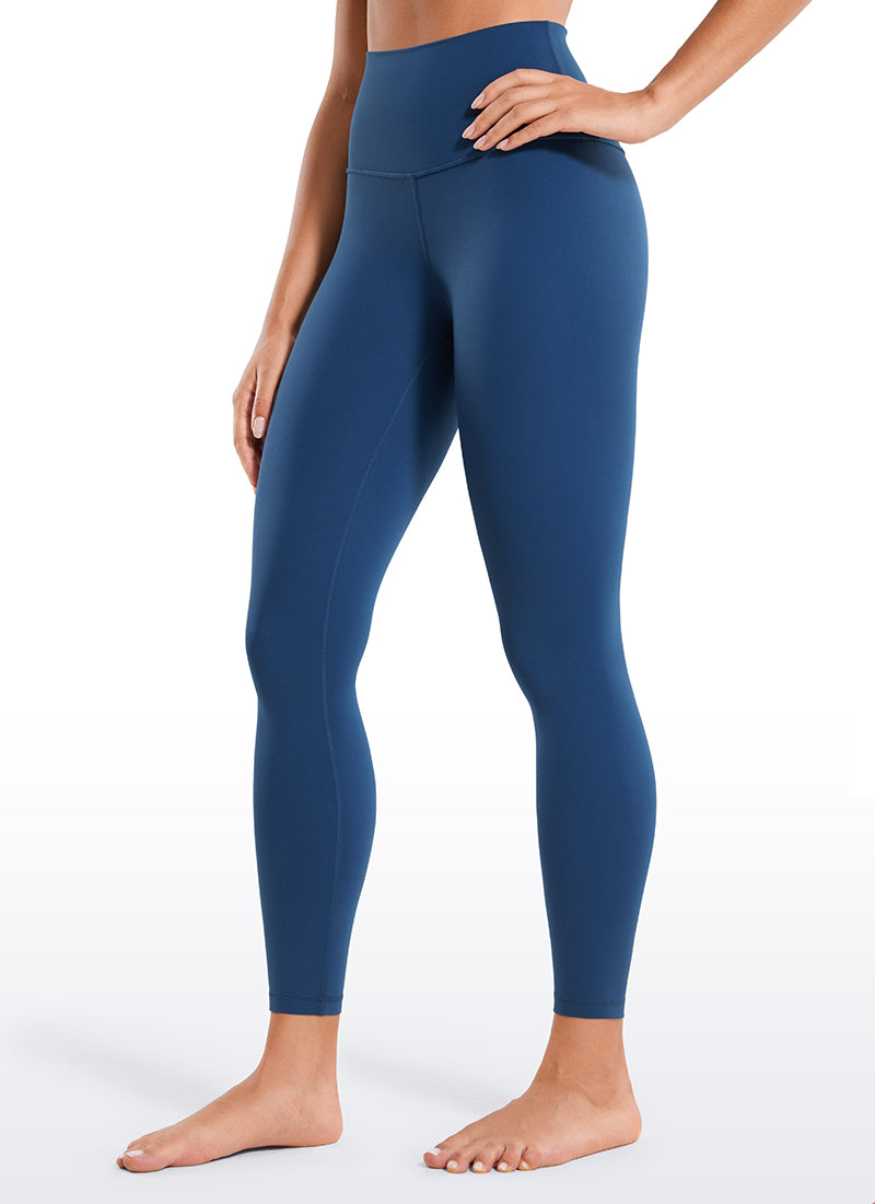 CRZ YOGA Butterluxe Damen High Waist Sport Leggings- 64cm FRANZÖSISCHE MARINE