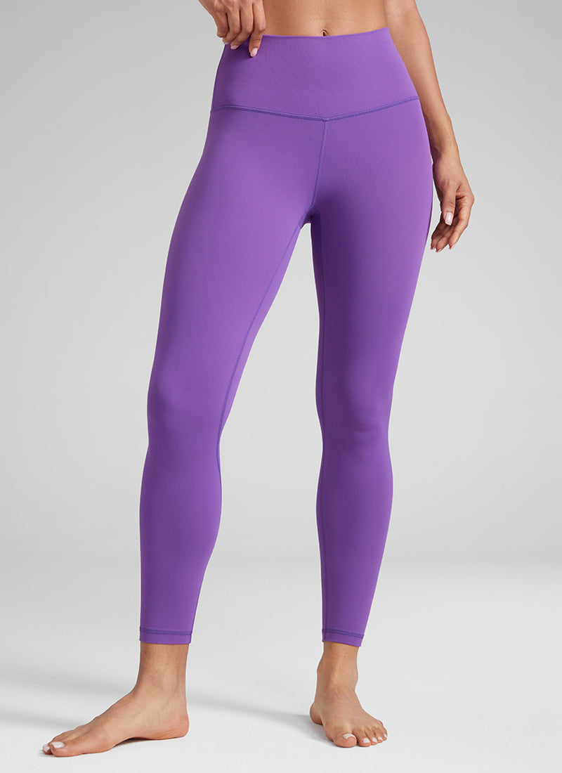 CRZ YOGA Butterluxe Damen High Waist Sport Leggings- 64cm Royal Lilac