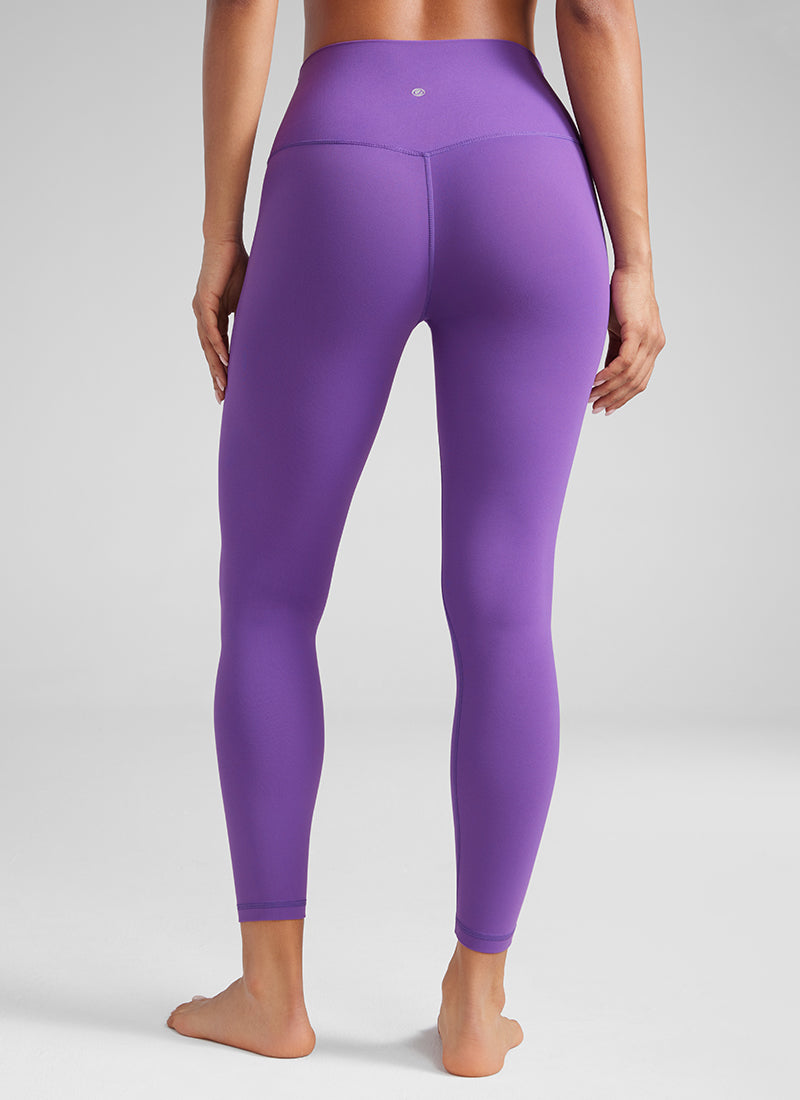CRZ YOGA Butterluxe Damen High Waist Sport Leggings- 64cm Royal Lilac