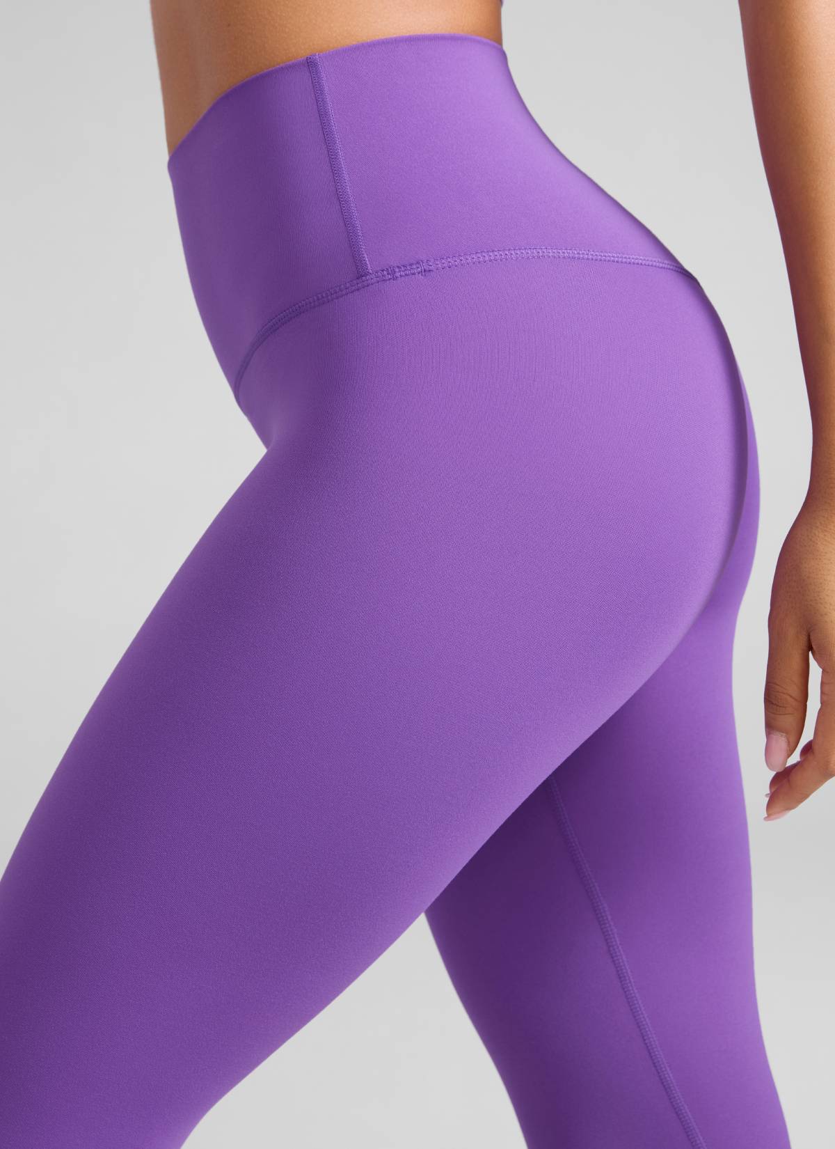 CRZ YOGA Butterluxe Damen High Waist Sport Leggings- 64cm Royal Lilac