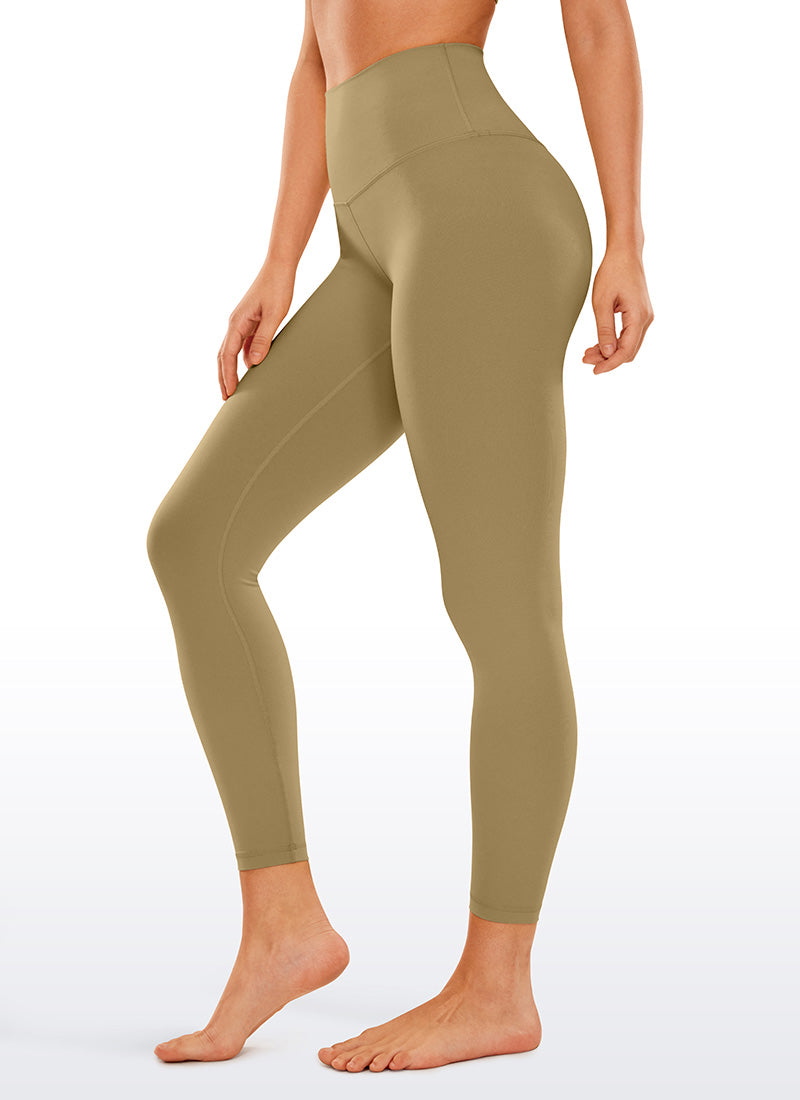 CRZ YOGA Butterluxe Damen High Waist Sport Leggings- 64cm Seele Braun