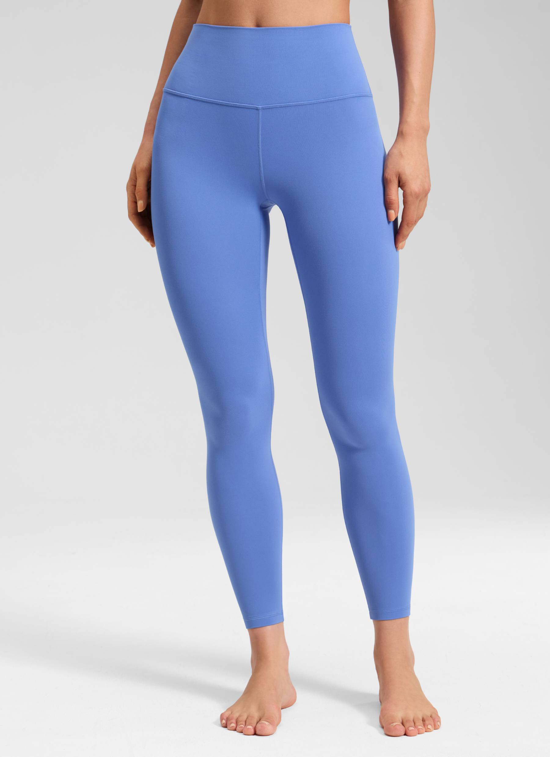 CRZ YOGA Butterluxe Damen High Waist Sport Leggings- 64cm Wildes Indigo