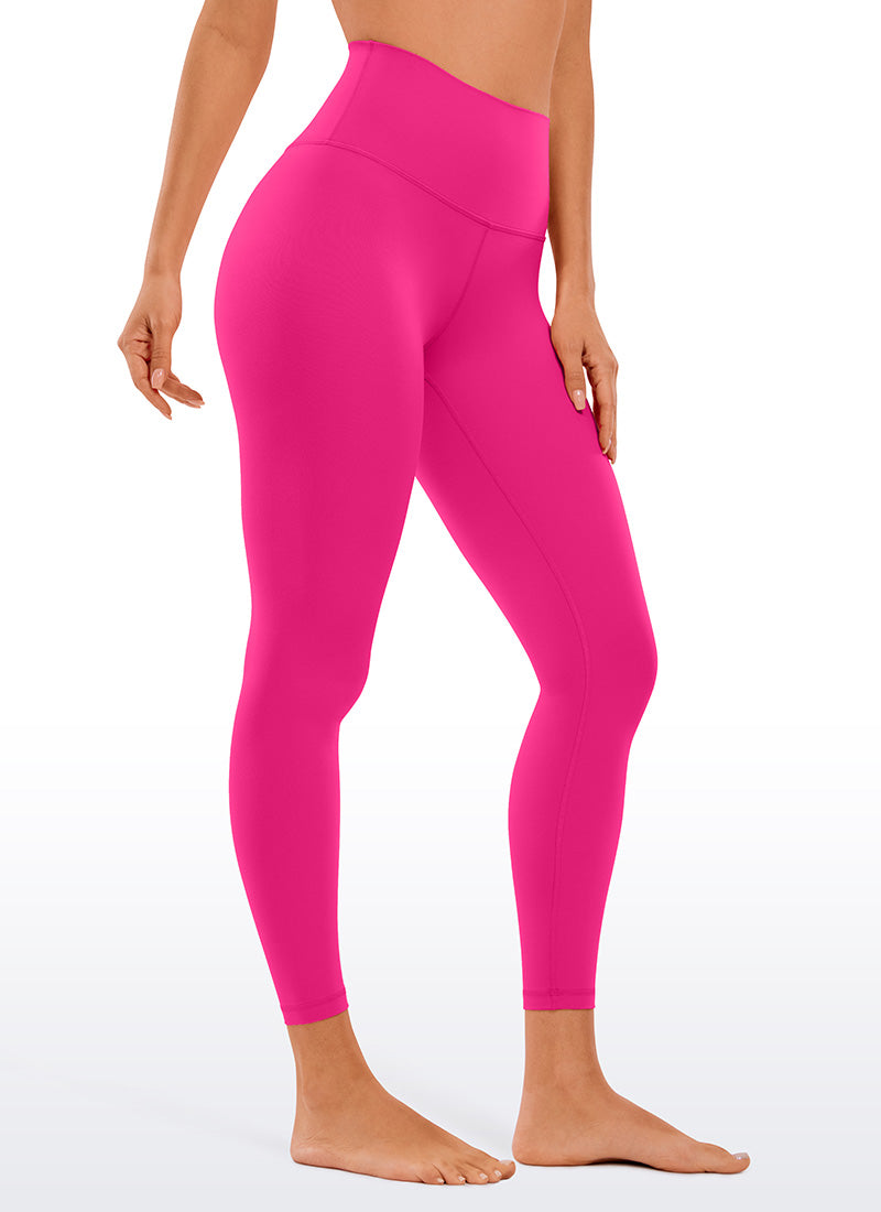 CRZ YOGA Butterluxe Damen High Waist Sport Leggings- 64cm Granita Pink
