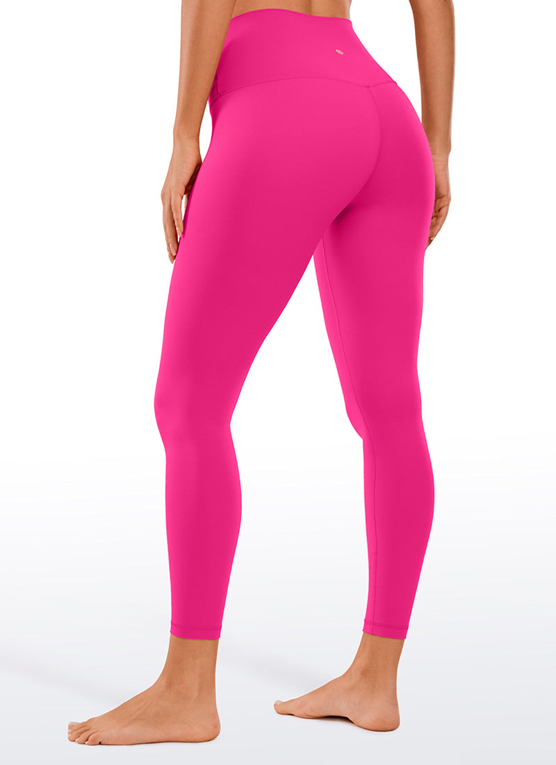 CRZ YOGA Butterluxe Damen High Waist Sport Leggings- 64cm Granita Pink