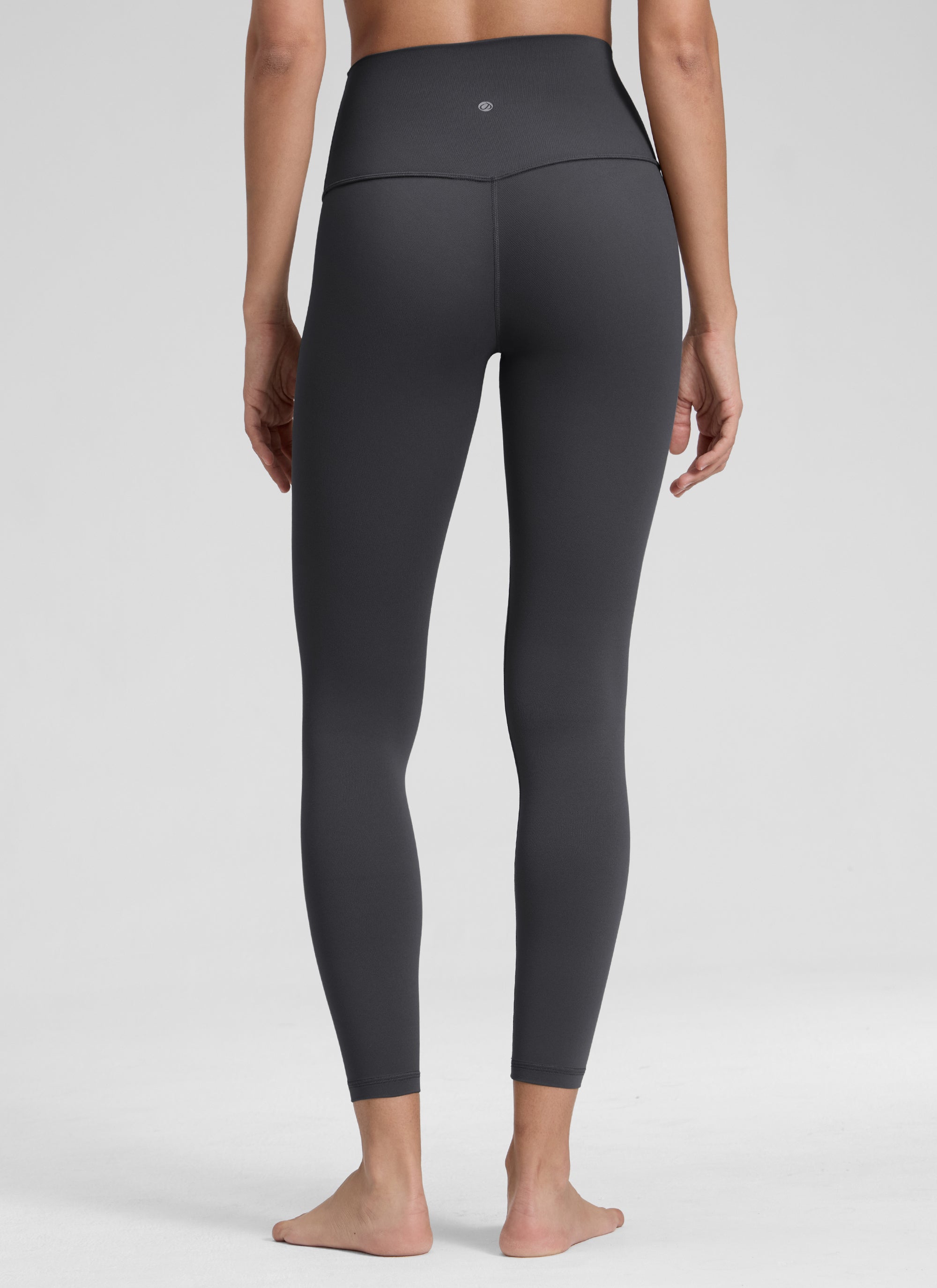 CRZ YOGA Butterluxe Damen High Waist Sport Leggings- 64cm Mysteriöses Grau