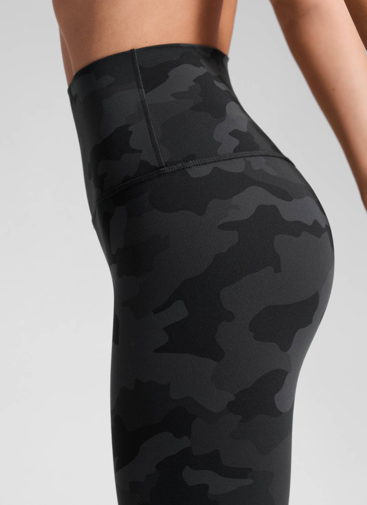 CRZ YOGA Butterluxe Damen High Waist Sport Leggings- 64cm Dunkelgraue Tarnung 2