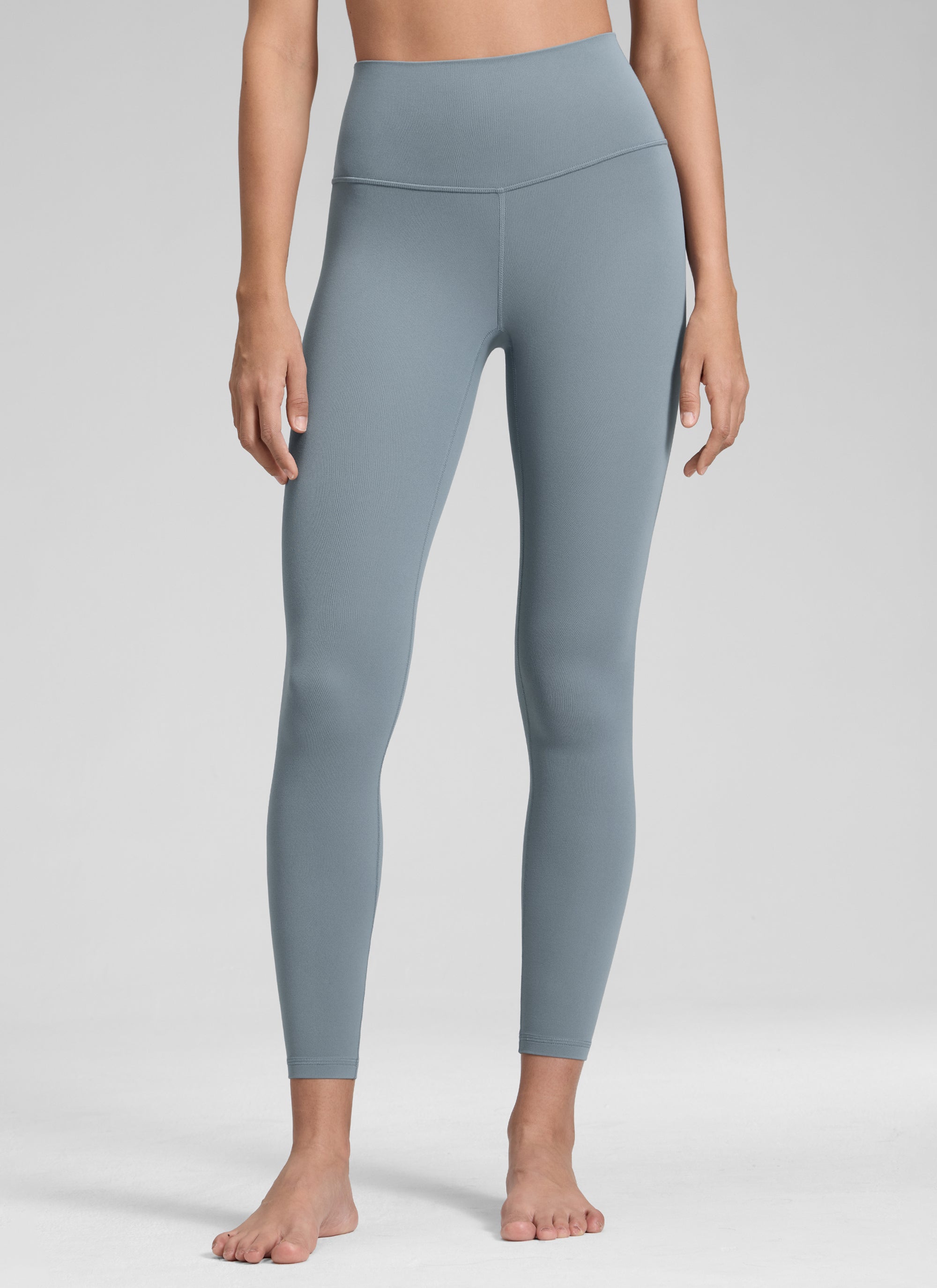 CRZ YOGA Butterluxe Damen High Waist Sport Leggings- 64cm Belgisches Blau