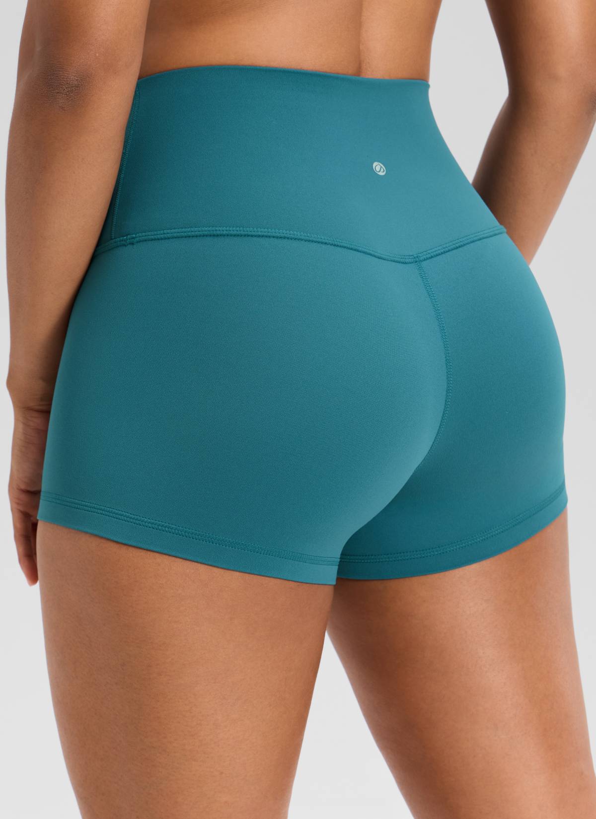 CRZ YOGA Damen Butterluxe Radlerhose Shorts-6,4CM Grüne Jade