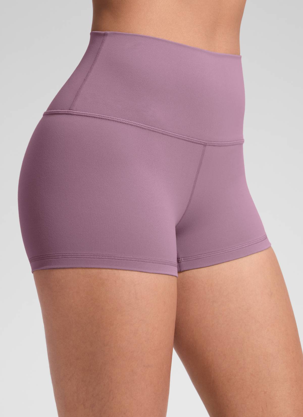 CRZ YOGA Damen Butterluxe Radlerhose Shorts-6,4CM Lavendel Hell