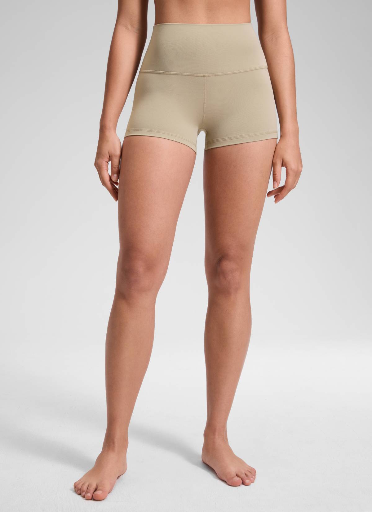 CRZ YOGA Damen Butterluxe Radlerhose Shorts-6,4CM Eiche