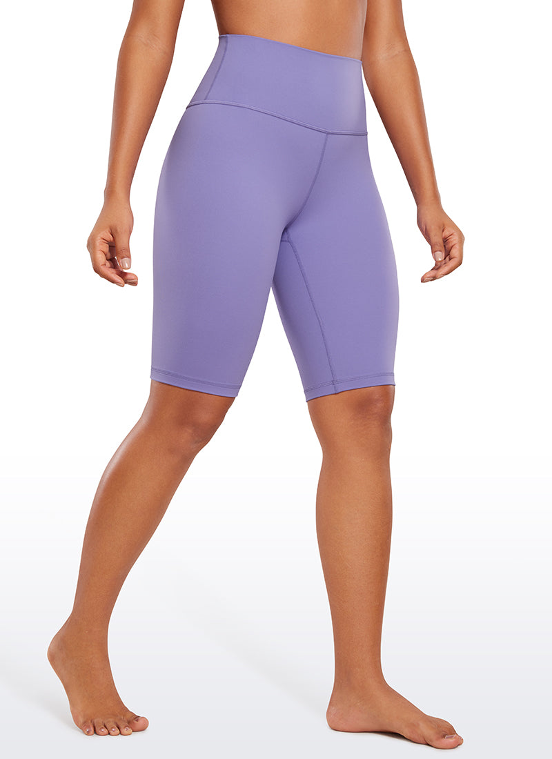 CRZ YOGA Damen Butterluxe Radlerhose Shorts-25CM Dunkles Lavendelviolett