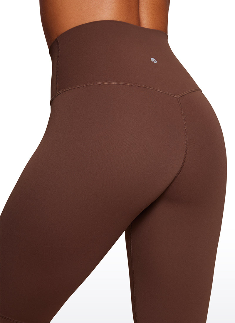 CRZ YOGA Damen Butterluxe Radlerhose Shorts-25CM Kaffeebraun