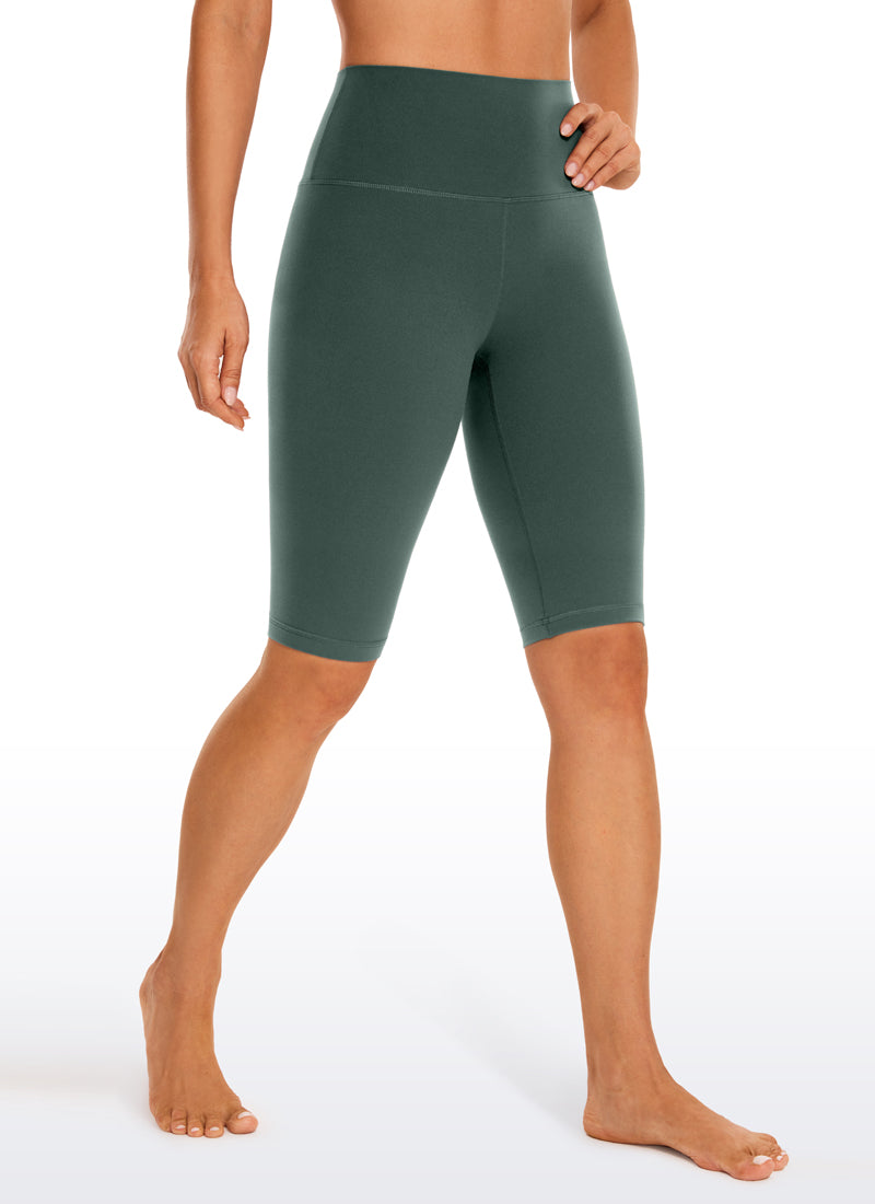 CRZ YOGA Damen Butterluxe Radlerhose Shorts-25CM Dunkles Waldgrün