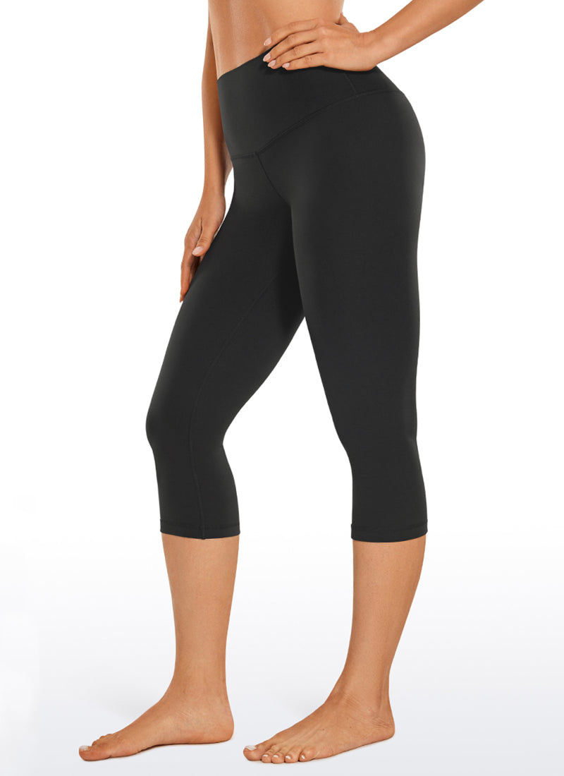CRZ YOGA Damen Butterluxe High Waist Sport Leggings - 43cm Schwarz
