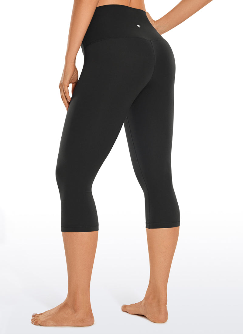 CRZ YOGA Damen Butterluxe High Waist Sport Leggings - 43cm Schwarz