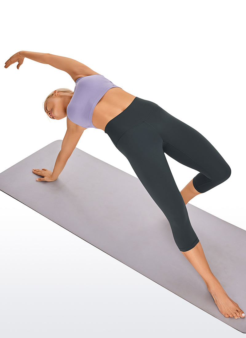CRZ YOGA Damen Butterluxe High Waist Sport Leggings - 43cm Melanit