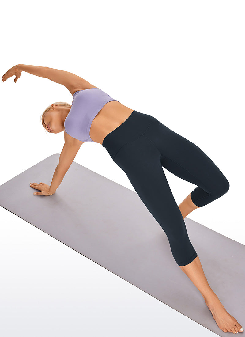 CRZ YOGA Damen Butterluxe High Waist Sport Leggings - 43cm Echte Marine