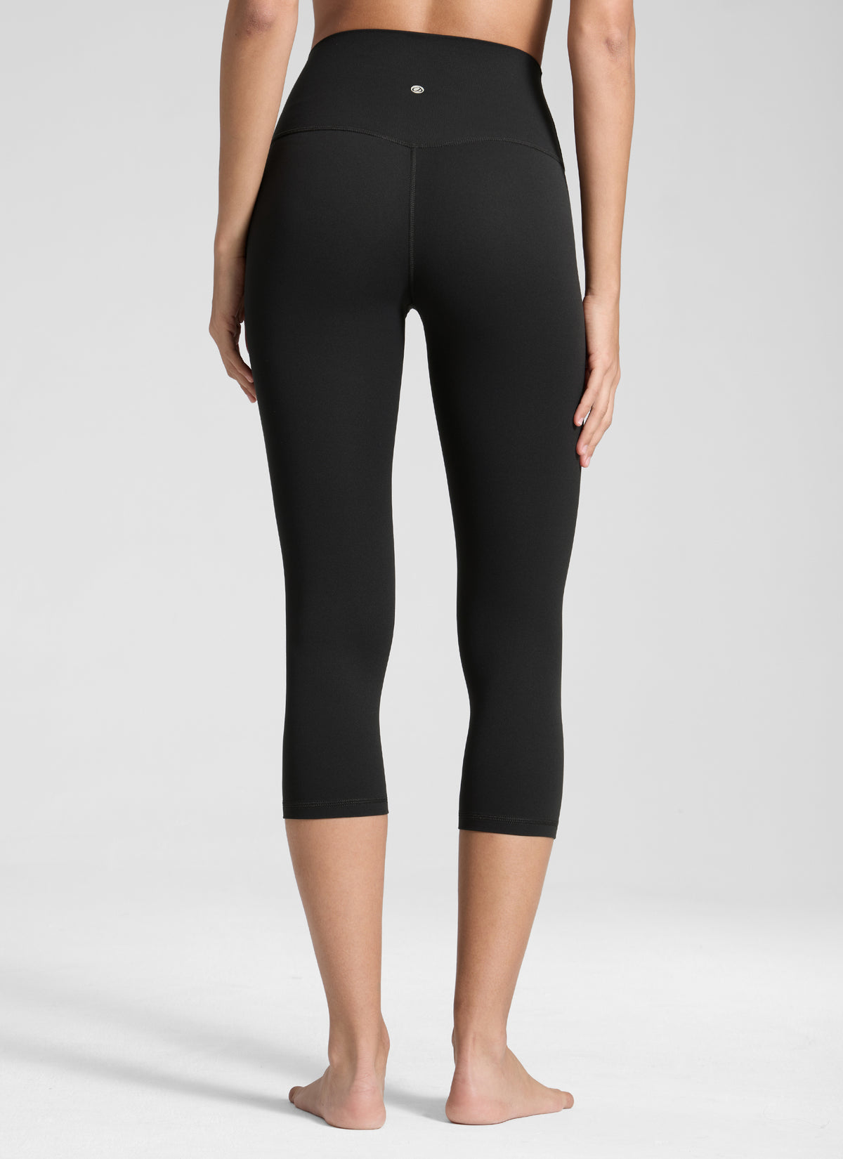 CRZ YOGA Damen Butterluxe High Waist 3/4 Leggings Capri - 48cm Schwarz