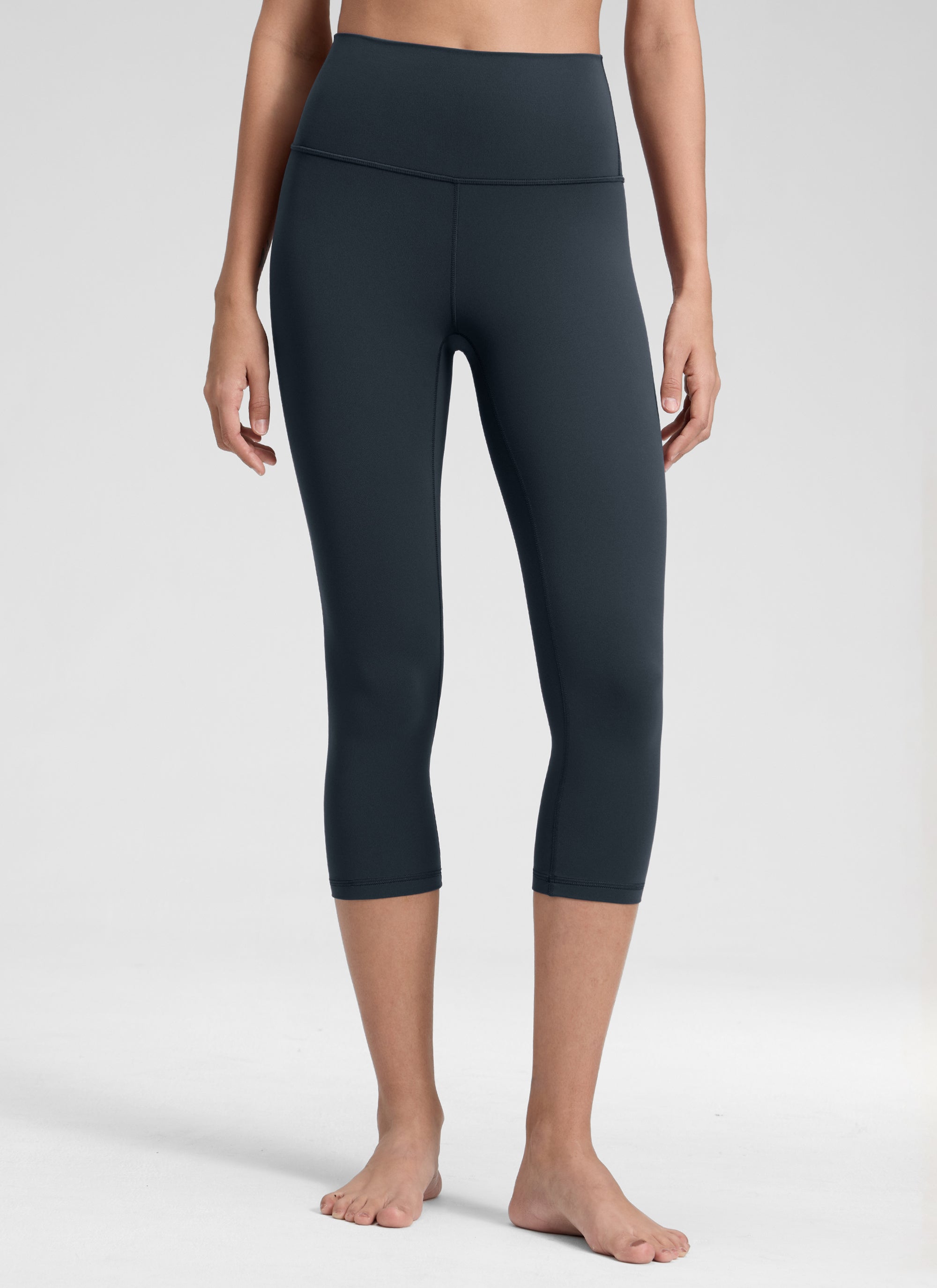 CRZ YOGA Damen Butterluxe High Waist 3/4 Leggings Capri - 48cm Echte Marine