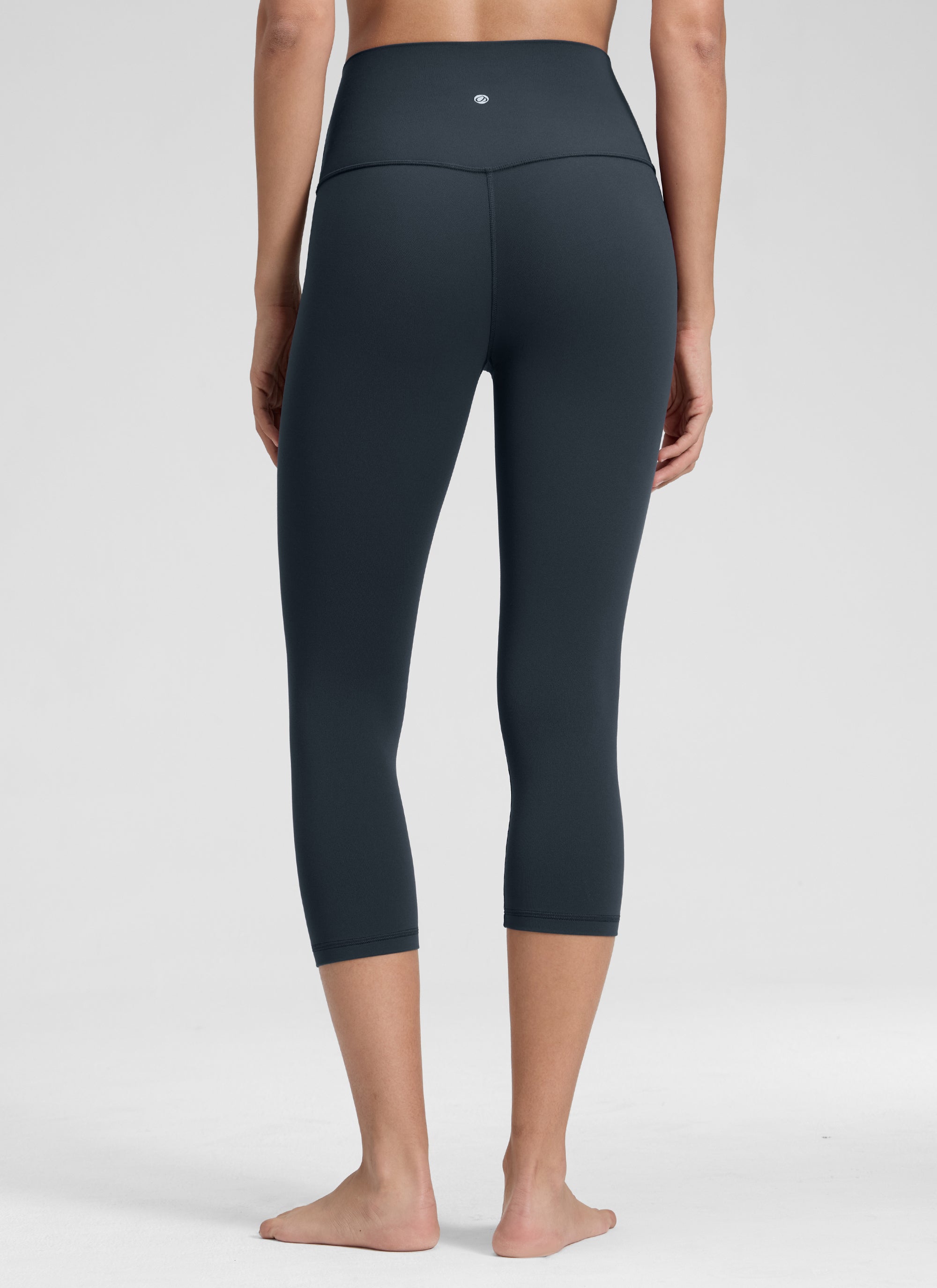 CRZ YOGA Damen Butterluxe High Waist 3/4 Leggings Capri - 48cm Echte Marine