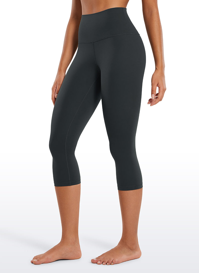 CRZ YOGA Damen Butterluxe High Waist 3/4 Leggings Capri - 48cm Melanit