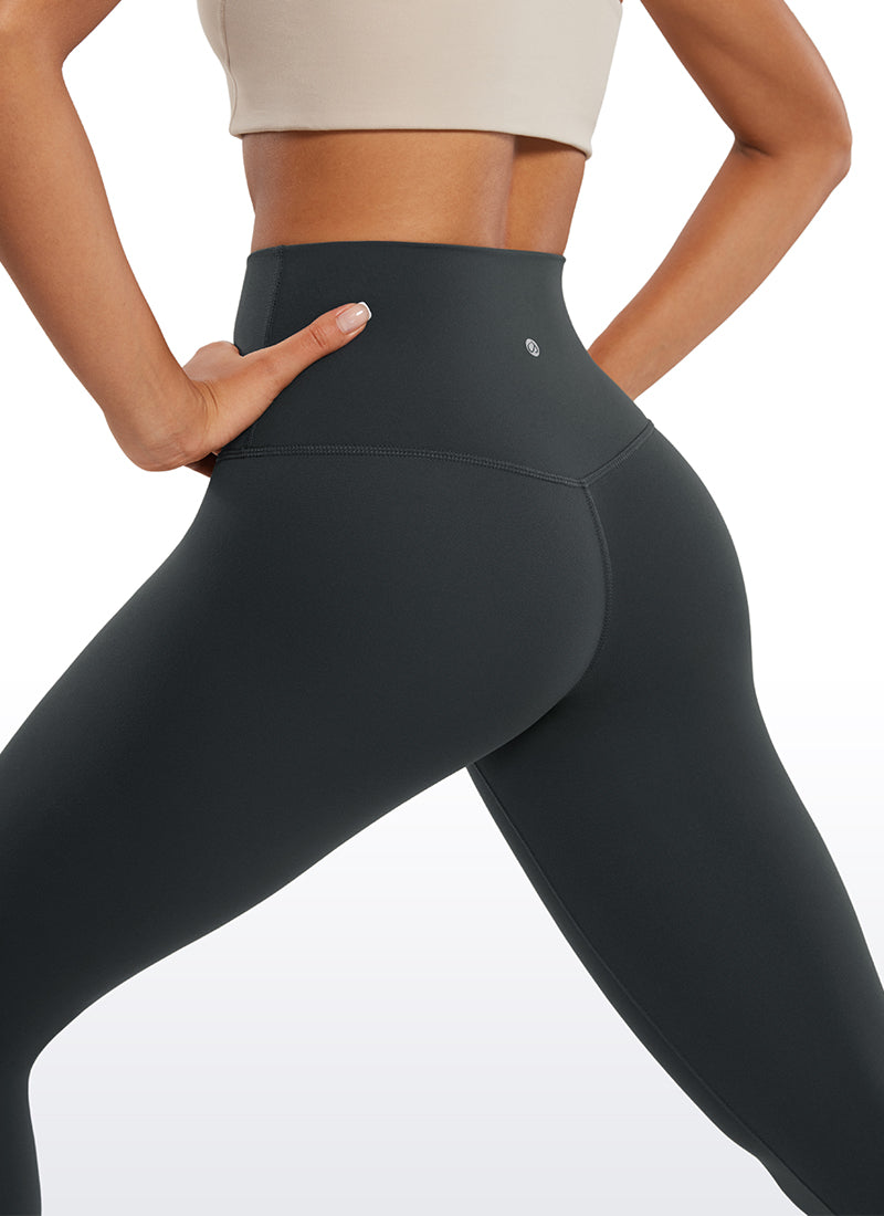 CRZ YOGA Damen Butterluxe High Waist 3/4 Leggings Capri - 48cm Melanit