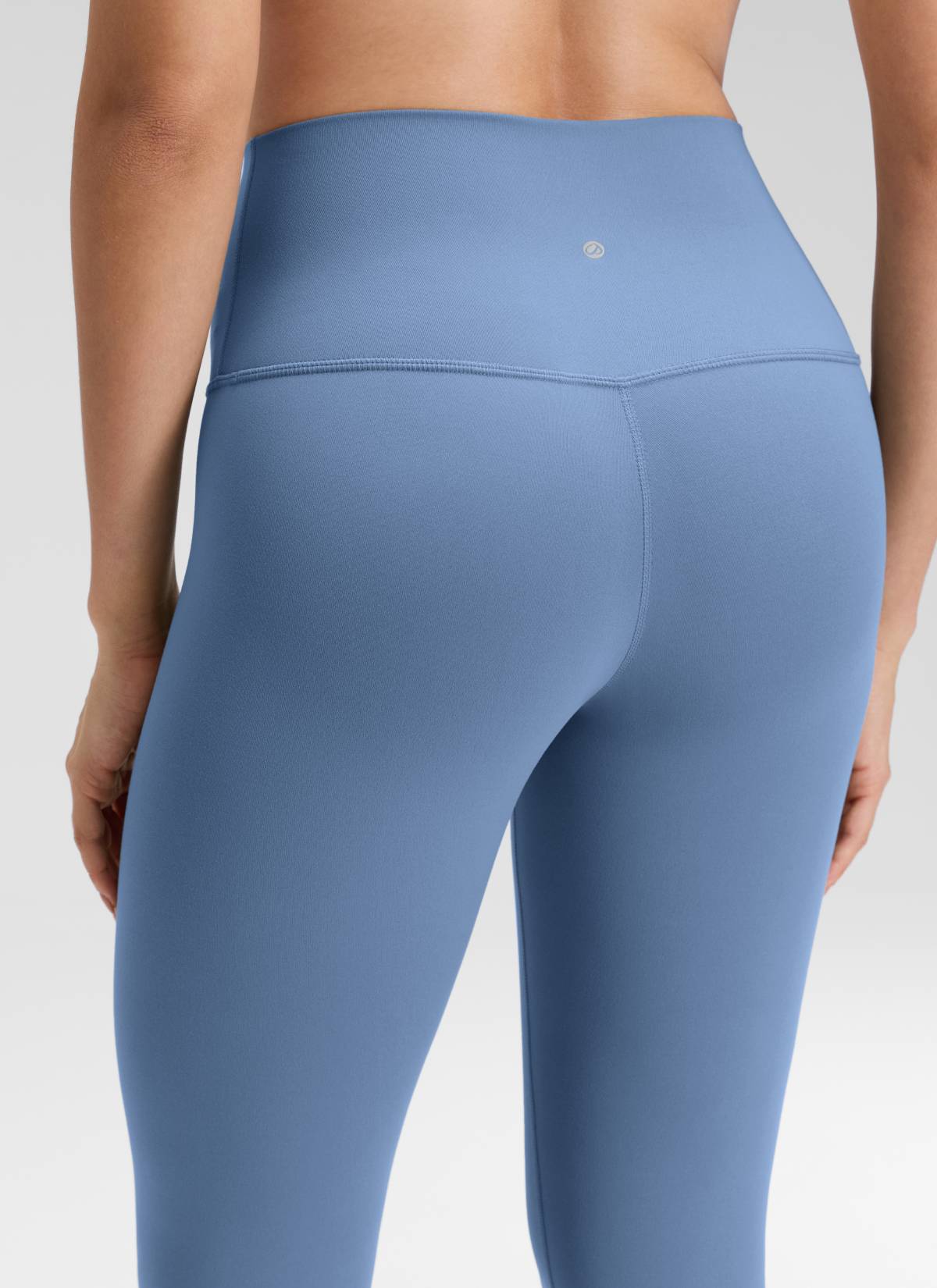 CRZ YOGA Damen Butterluxe High Waist 3/4 Leggings Capri - 48cm Oase Blau