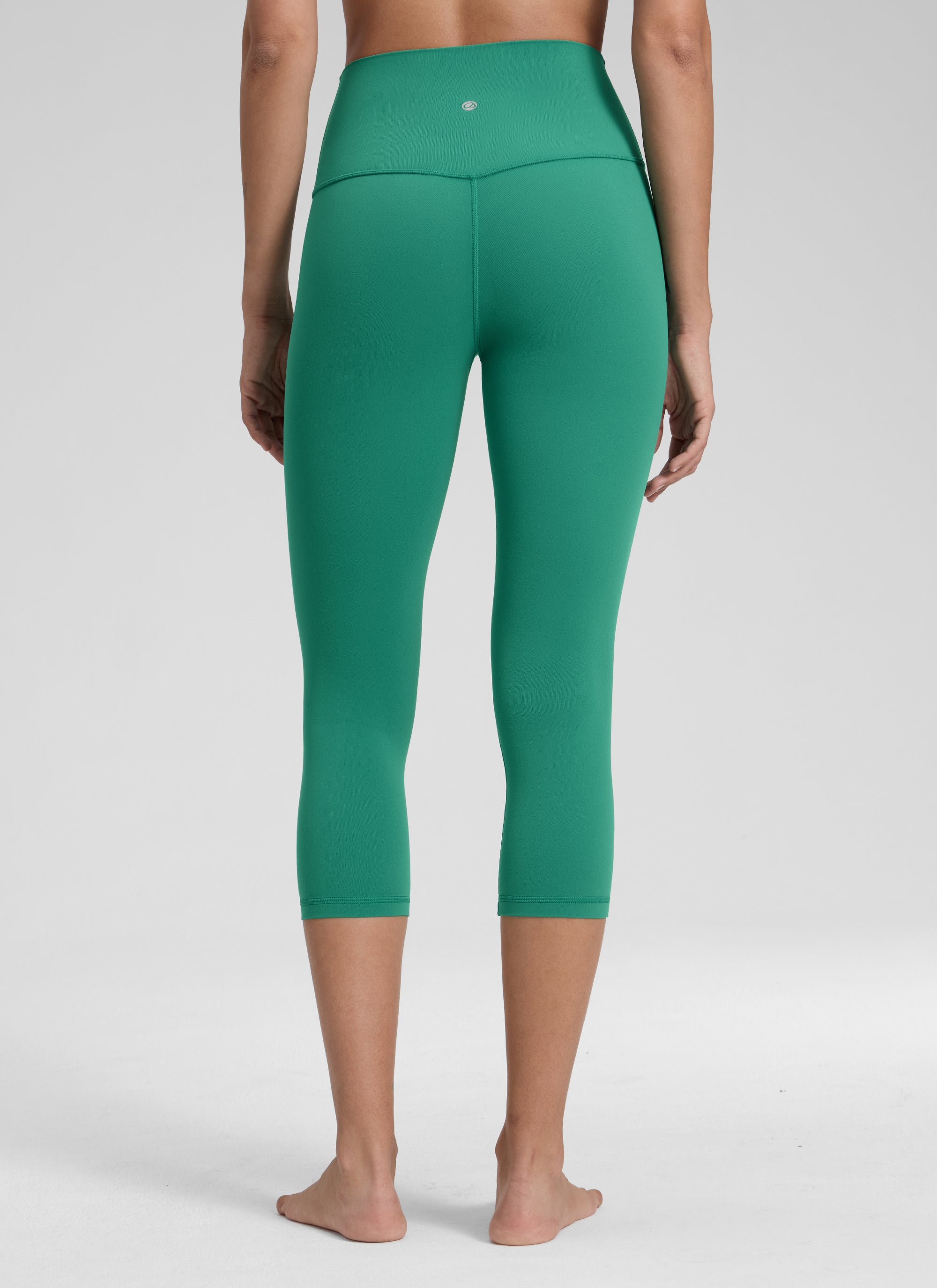 CRZ YOGA Damen Butterluxe High Waist 3/4 Leggings Capri - 48cm Cascadia Grün