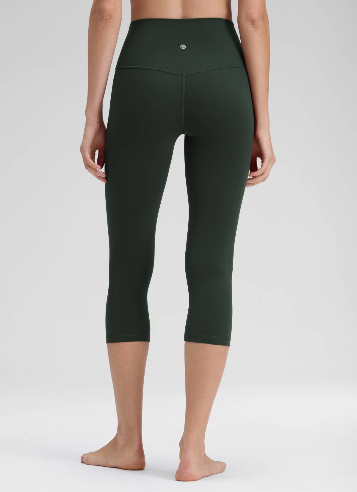 CRZ YOGA Damen Butterluxe High Waist 3/4 Leggings Capri - 48cm Legende Grün