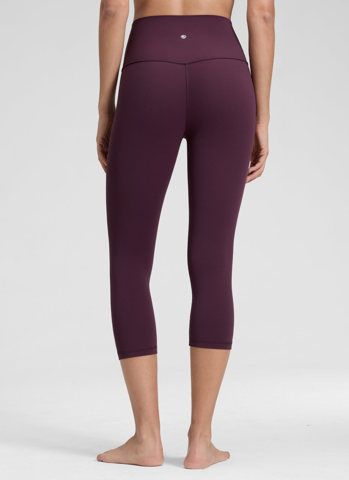 CRZ YOGA Damen Butterluxe High Waist 3/4 Leggings Capri - 48cm Dunkellila