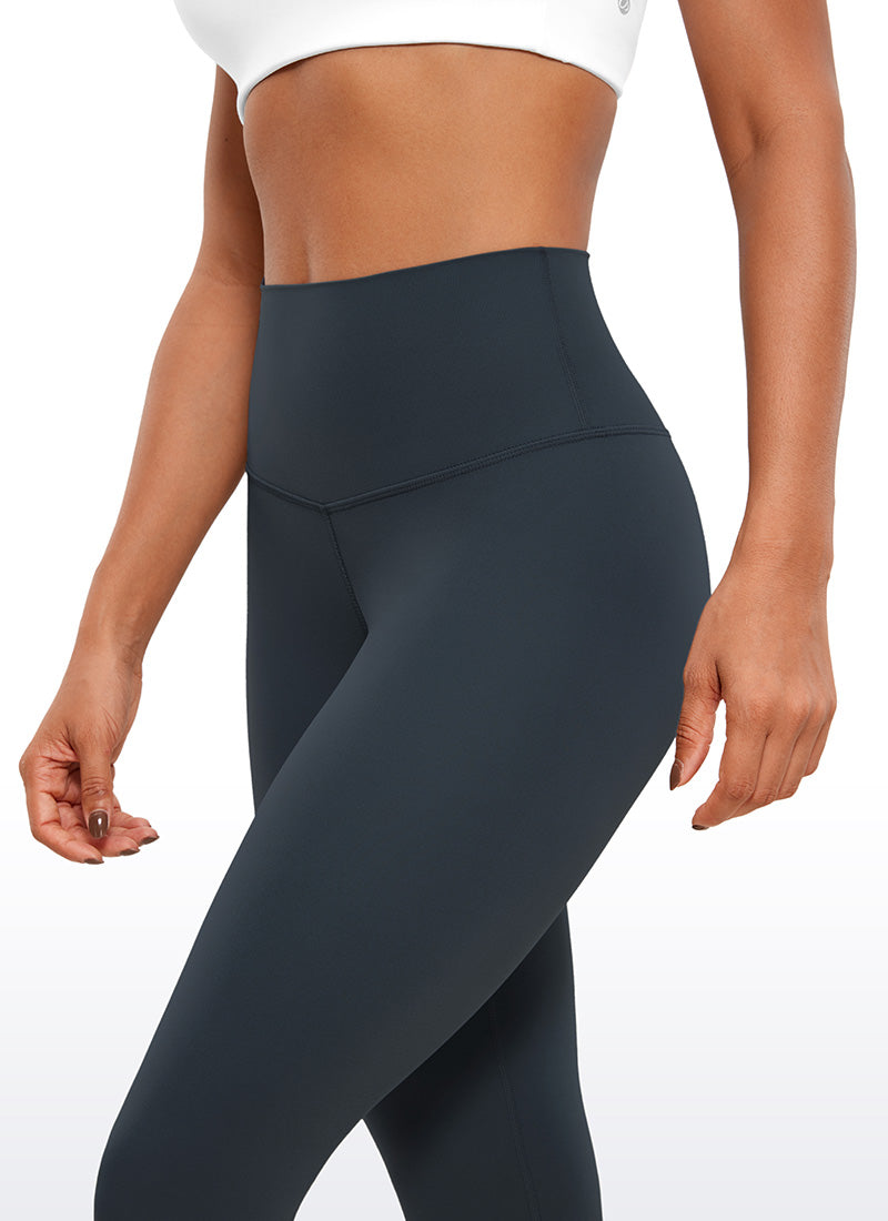 CRZ YOGA Damen Butterluxe High Waist 3/4 Leggings Capri - 53cm Echte Marine