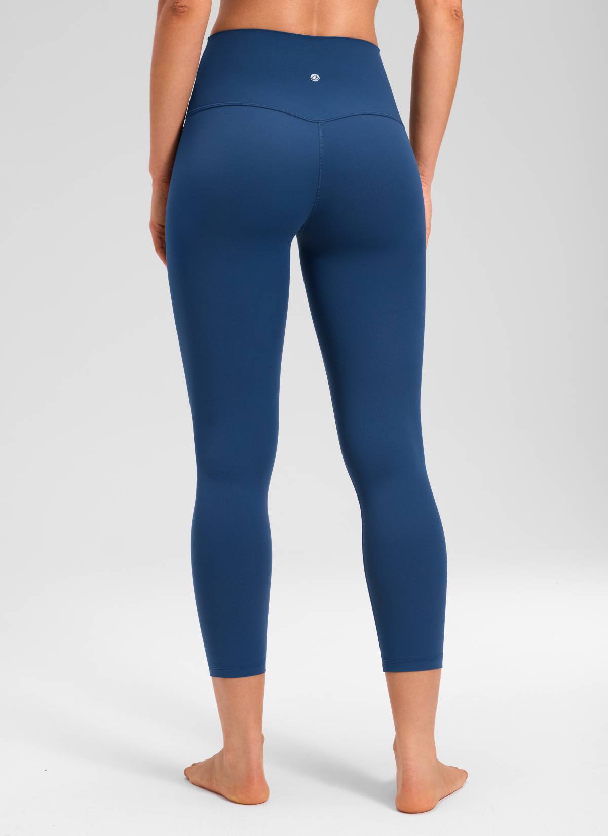 CRZ YOGA Damen Butterluxe High Waist 3/4 Leggings Capri - 58cm FRANZÖSISCHE MARINE