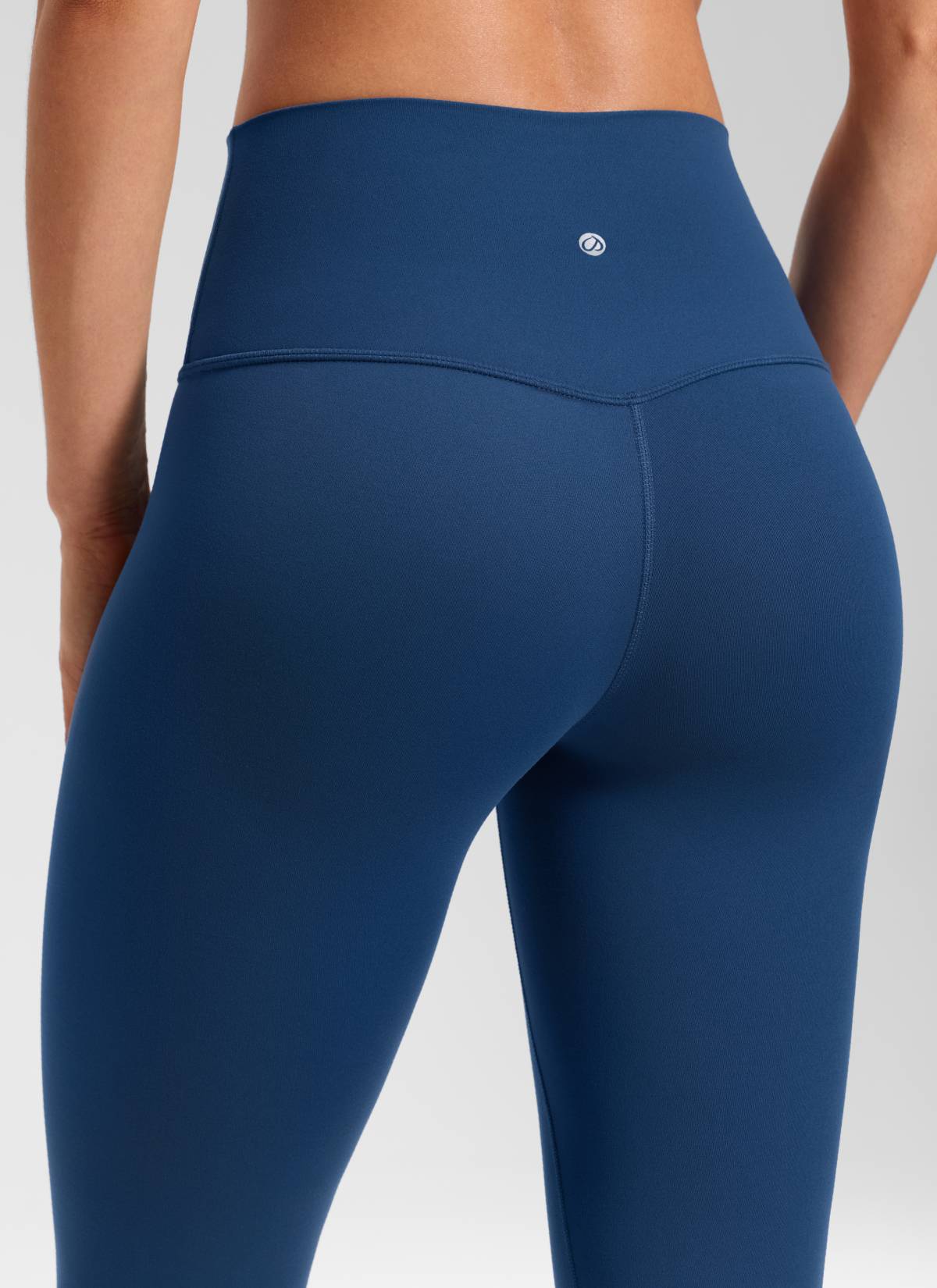 CRZ YOGA Damen Butterluxe High Waist 3/4 Leggings Capri - 58cm FRANZÖSISCHE MARINE