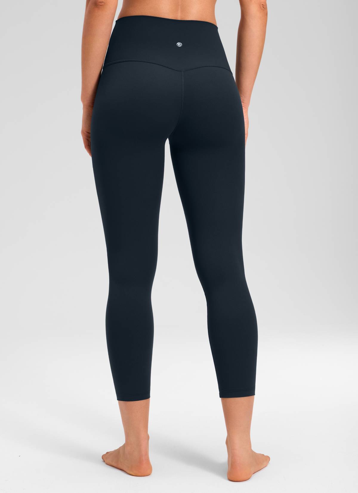 CRZ YOGA Damen Butterluxe High Waist 3/4 Leggings Capri - 58cm Echte Marine