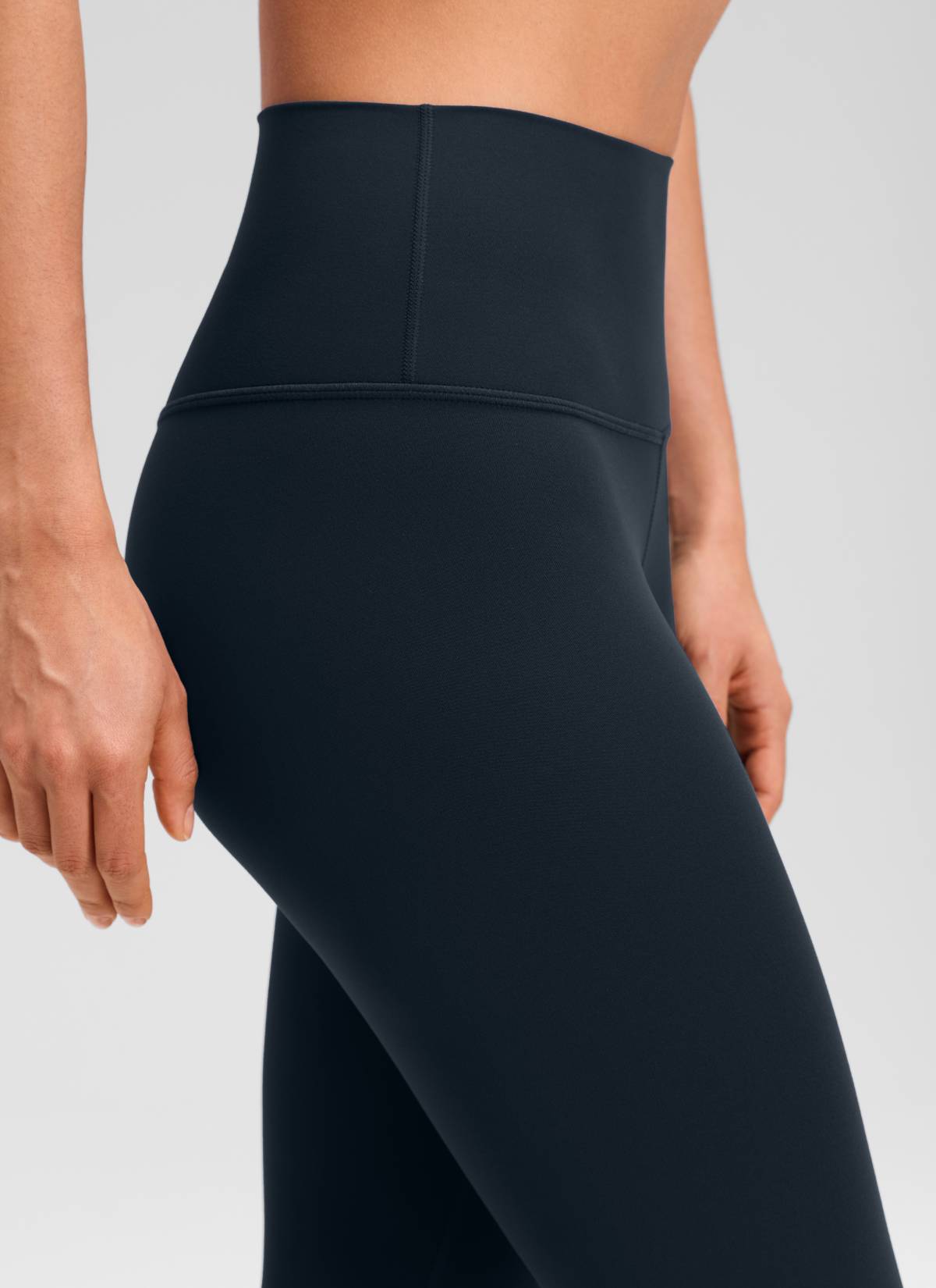 CRZ YOGA Damen Butterluxe High Waist 3/4 Leggings Capri - 58cm Echte Marine