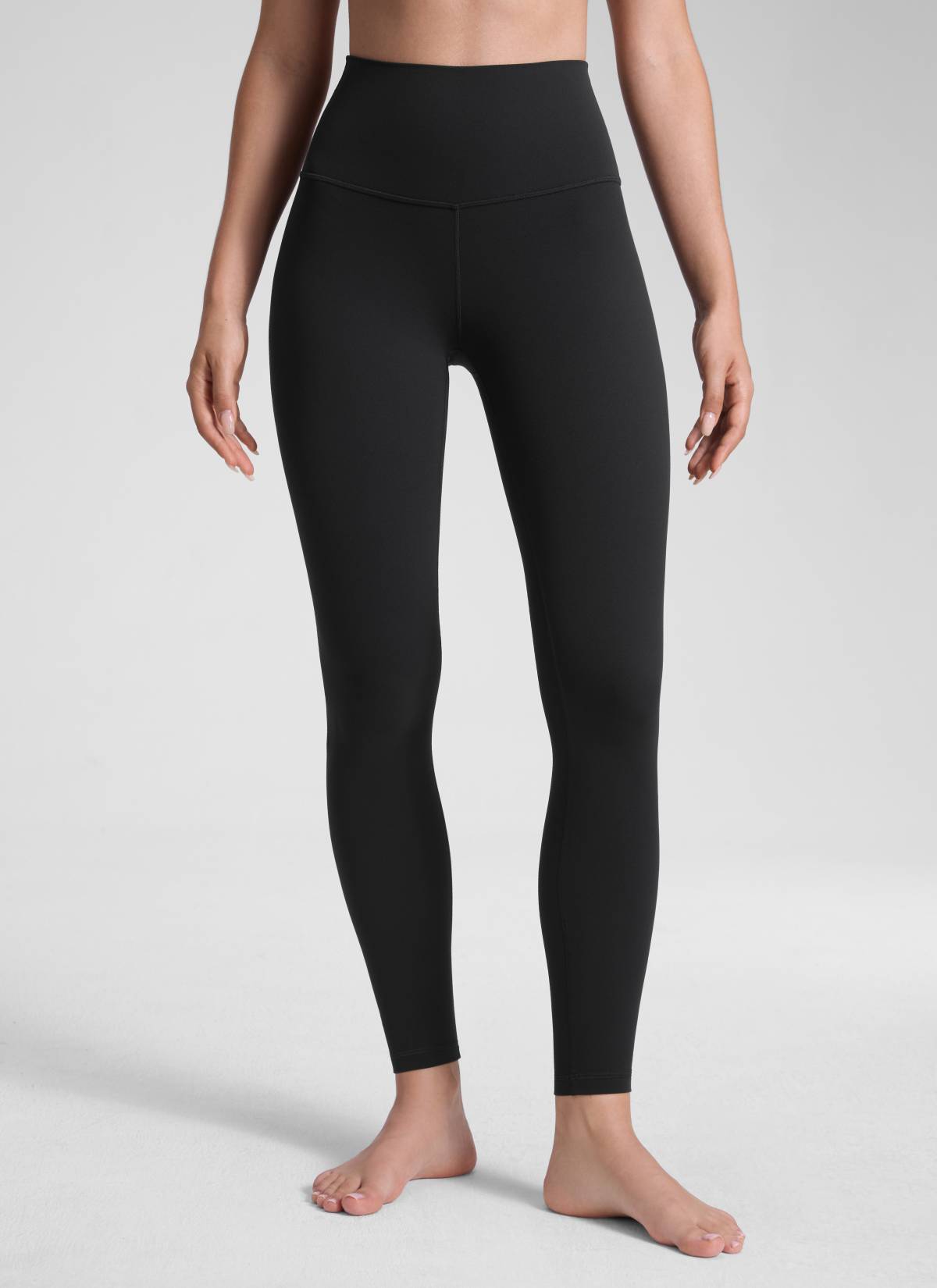CRZ YOGA Butterluxe Damen High Waist Sport Leggings- 71cm Schwarz
