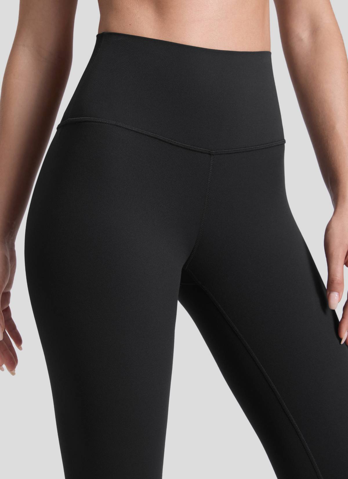 CRZ YOGA Butterluxe Damen High Waist Sport Leggings- 71cm Schwarz
