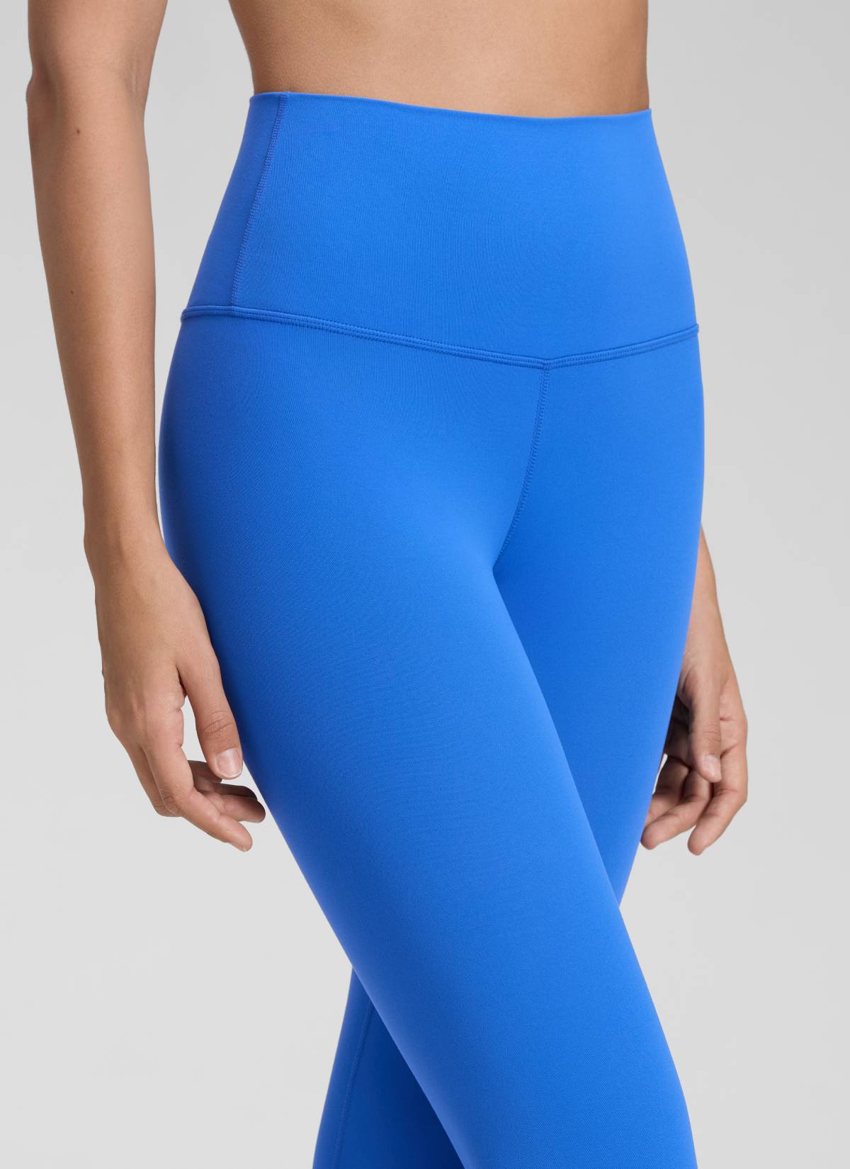CRZ YOGA Butterluxe Damen High Waist Sport Leggings- 71cm Funkelndes Blau