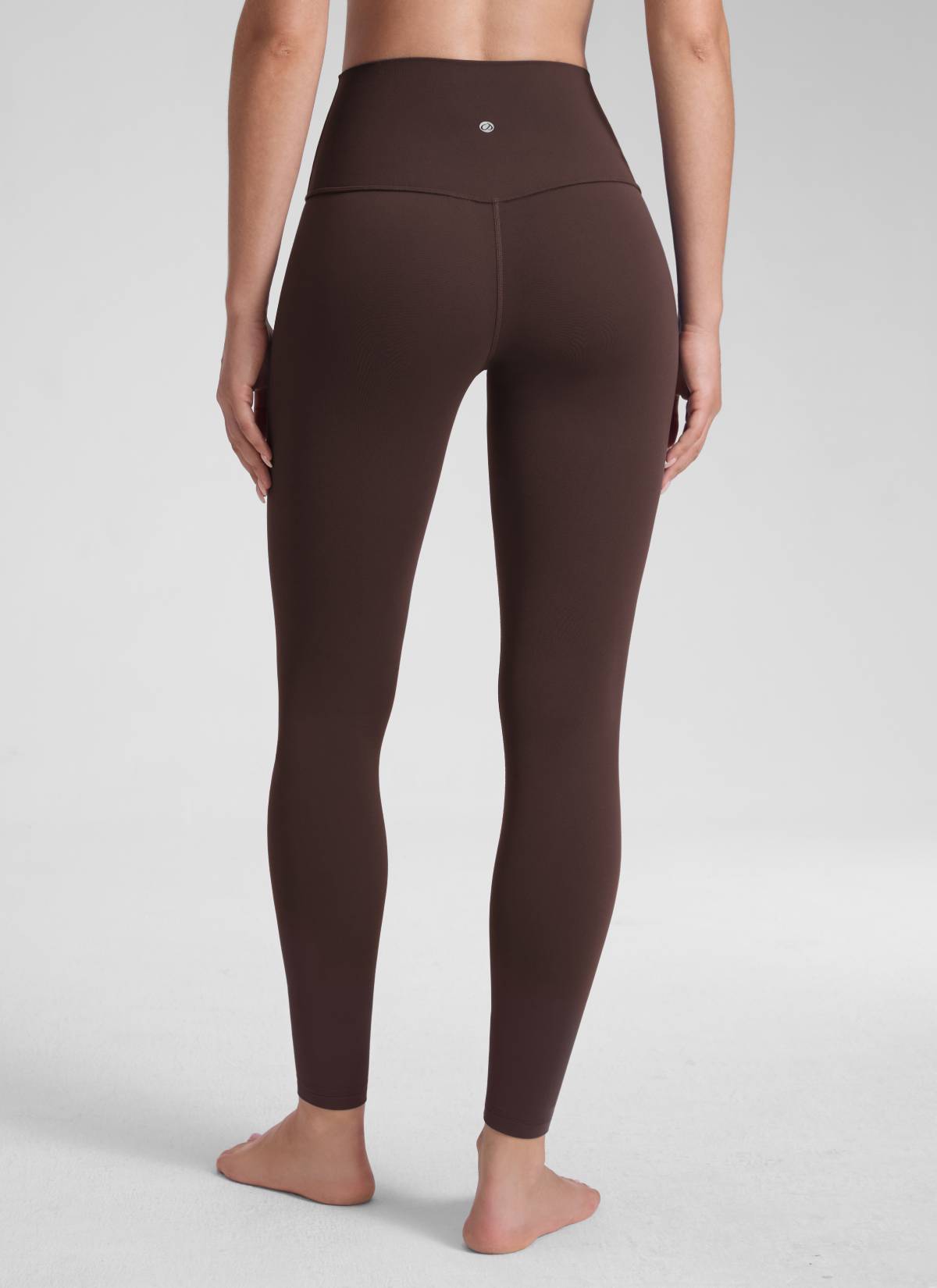 CRZ YOGA Butterluxe Damen High Waist Sport Leggings- 71cm Heißes Fudge-Brown