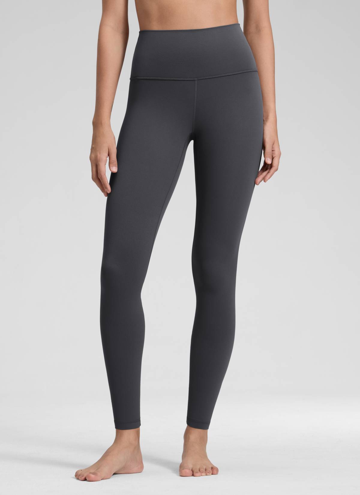 CRZ YOGA Butterluxe Damen High Waist Sport Leggings- 71cm Mysteriöses Grau