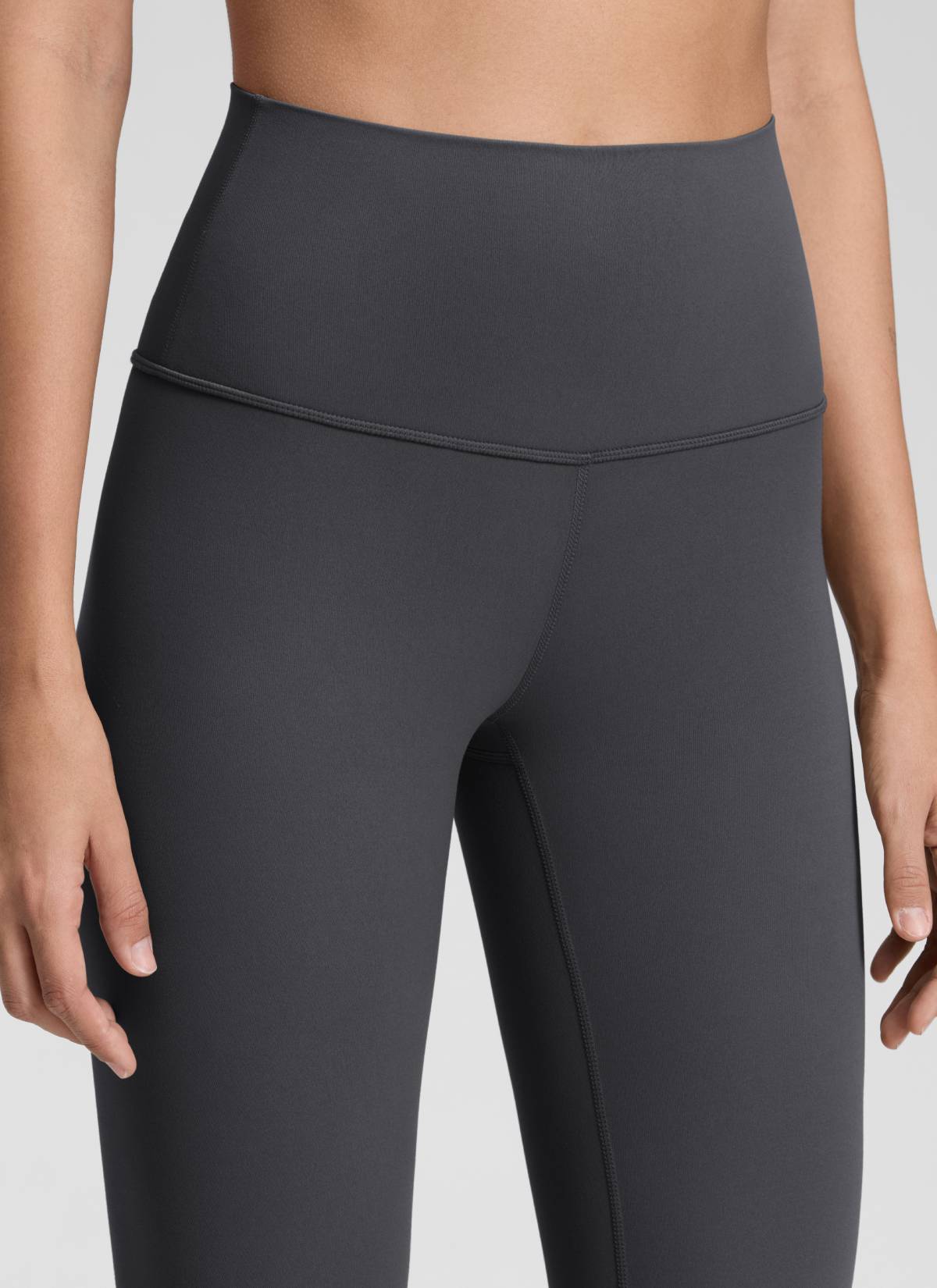 CRZ YOGA Butterluxe Damen High Waist Sport Leggings- 71cm Mysteriöses Grau