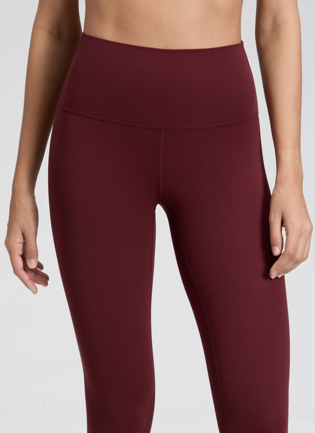CRZ YOGA Butterluxe Damen High Waist Sport Leggings- 71cm Roter Merlot