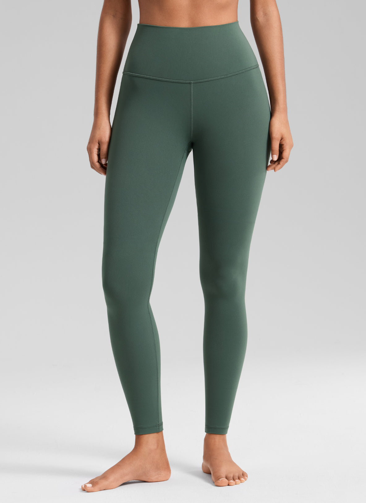 CRZ YOGA Butterluxe Damen High Waist Sport Leggings- 71cm Dunkles Waldgrün @model_info:T