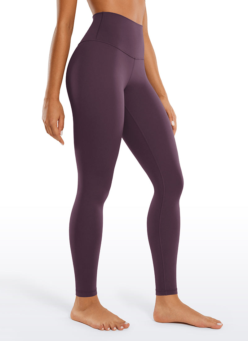 CRZ YOGA Butterluxe Damen High Waist Sport Leggings- 71cm Traubendistel Violett