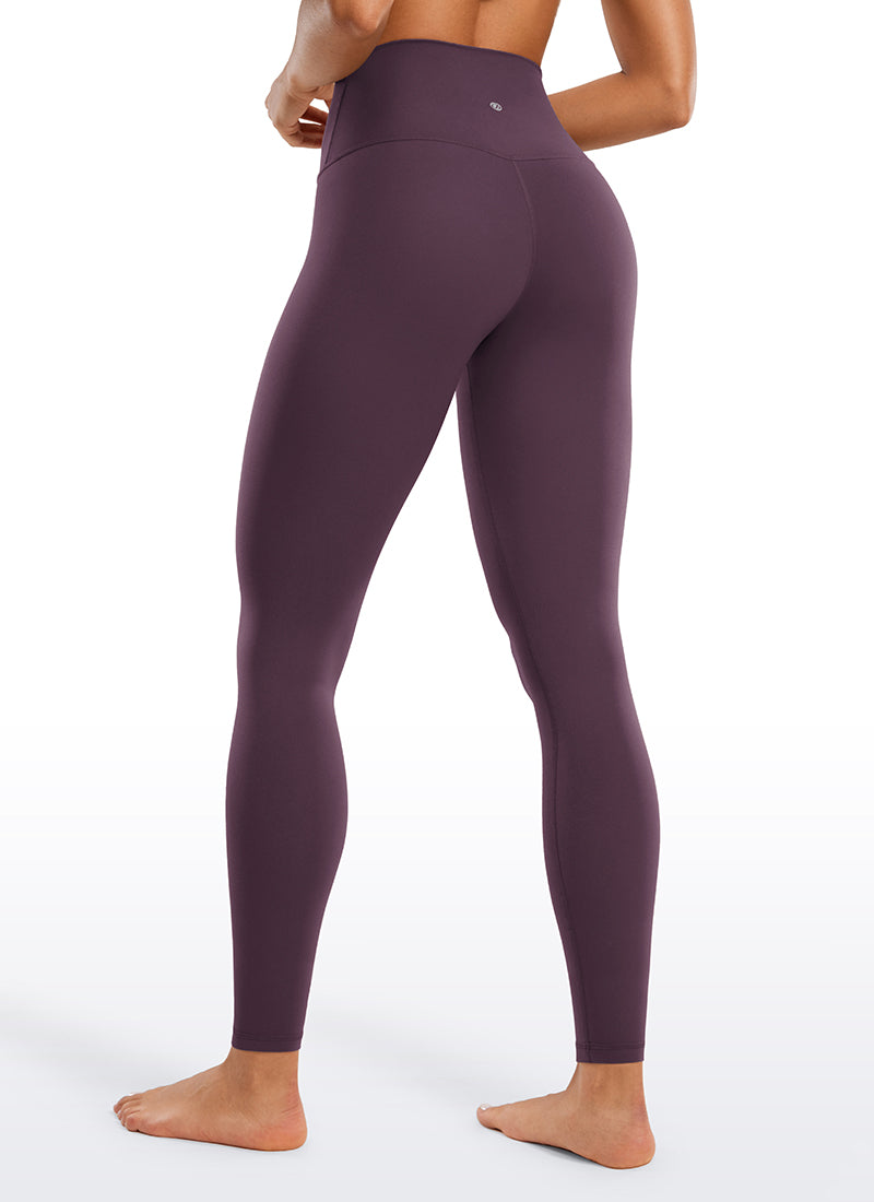 CRZ YOGA Butterluxe Damen High Waist Sport Leggings- 71cm Traubendistel Violett