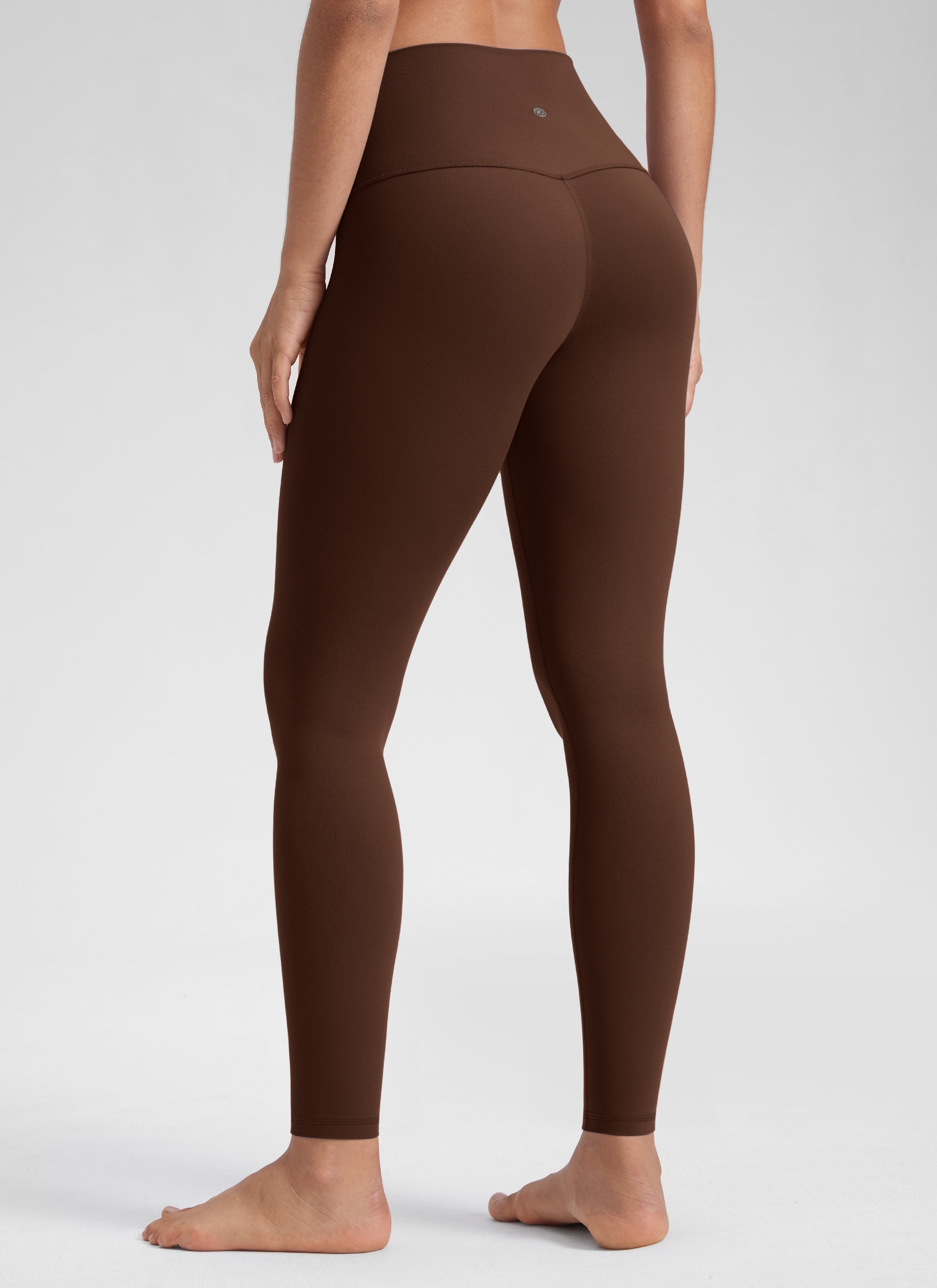 CRZ YOGA Butterluxe Damen High Waist Sport Leggings- 71cm Lava Braun
