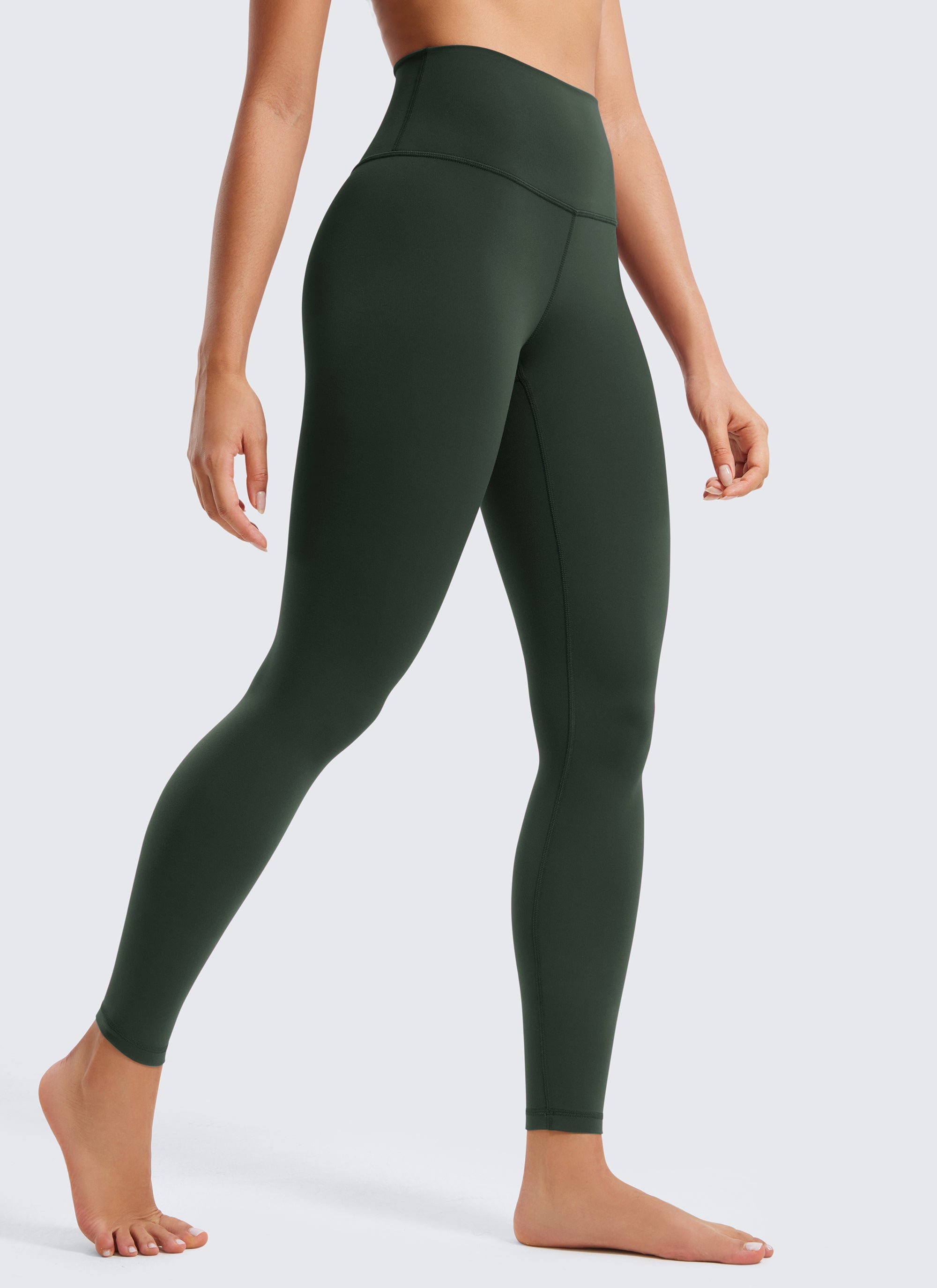 CRZ YOGA Butterluxe Damen High Waist Sport Leggings- 71cm Legende Grün