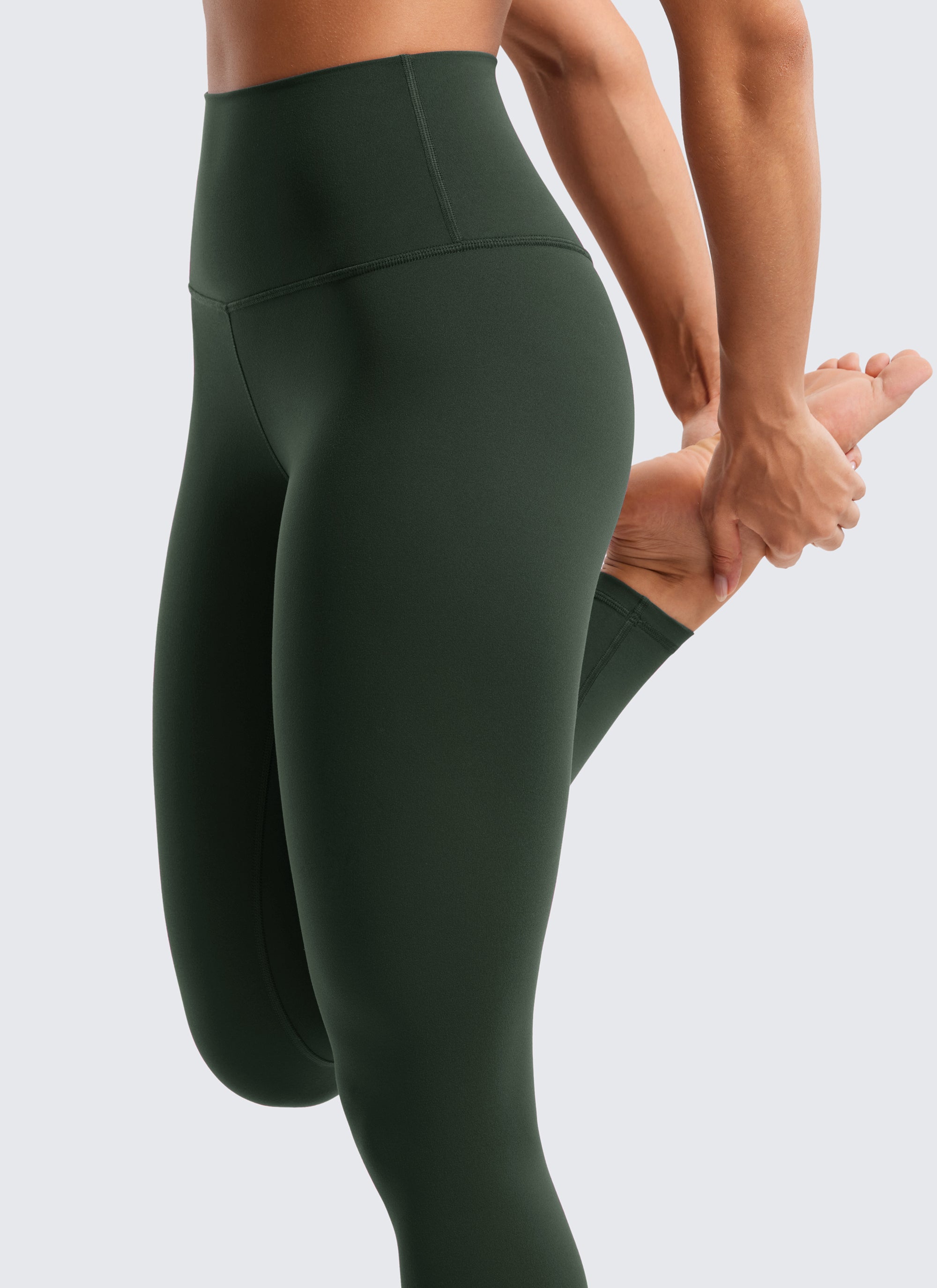 CRZ YOGA Butterluxe Damen High Waist Sport Leggings- 71cm Legende Grün