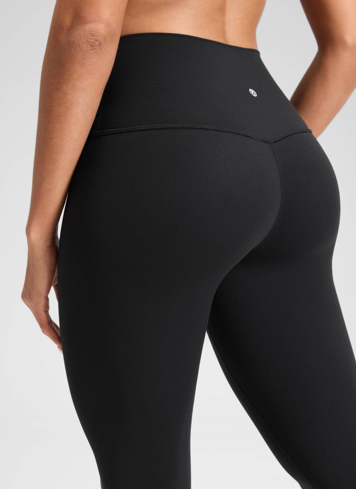 CRZ YOGA Damen Butterluxe Extra-Lang Sport Leggings - 78cm Schwarz